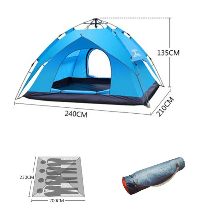 Палатка для кемпинга KYZ-0021 (3-4 чел) (3)