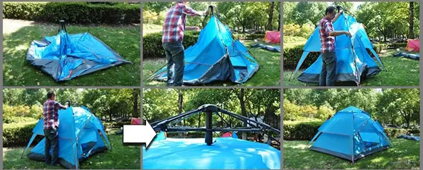 Палатка для кемпинга KYZ-0021 (3-4 чел) (4)