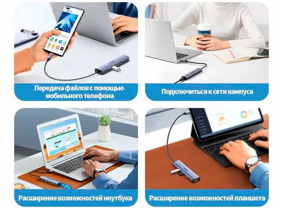 Универсальный адаптер UGreen Dock Adapter (CM475/20920) (2)