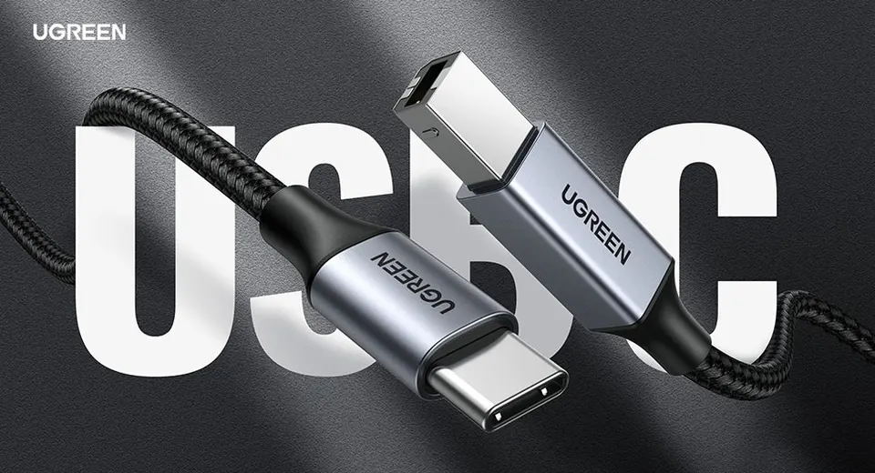 Кабель для принтера Ugreen USB-C to USB B (2M) (1)
