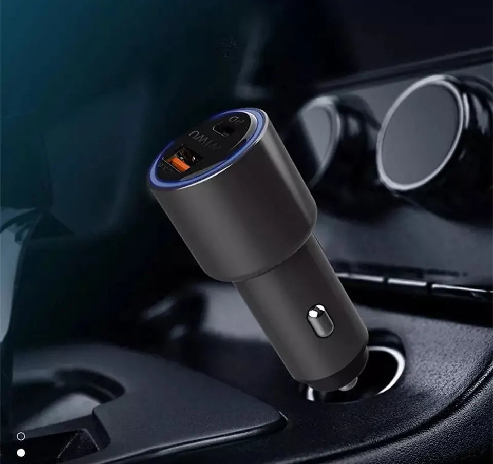 Автомобильное зарядное устройство Wiwu PC100 Type-C PD + QC3.0 Quick Charge Car Charger (1)