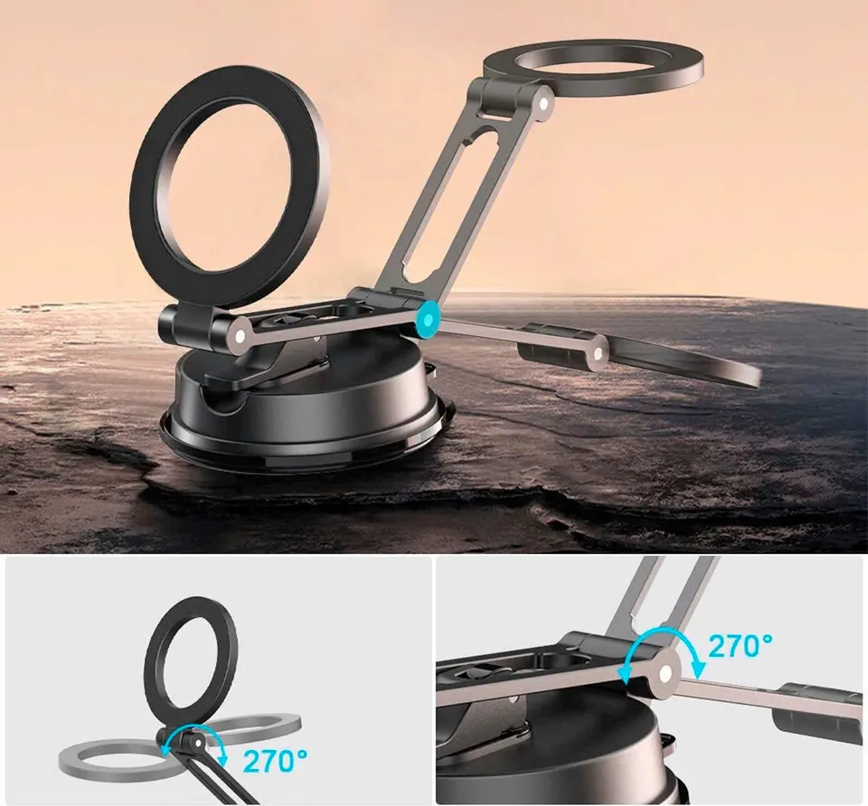 Автомобильный держатель Wiwu Foldable Magnetic Car Mount Wi-CH055 (2)