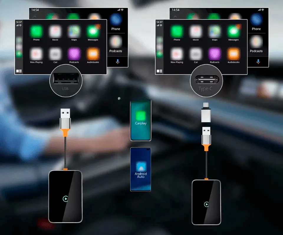 Беспроводной адаптер Wiwu CarPlay Wireles Adapter (Wi-CP002) (3)