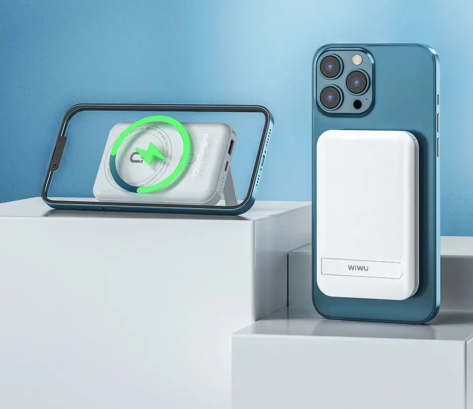 Внешний аккумулятор Wiwu Snap Cube Magnetic Wireles Power Bank (1)