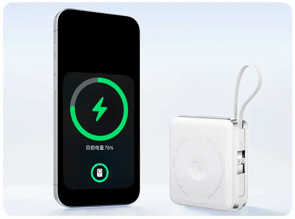 Внешний аккумулятор Wiwu 3 in 1 Mag plus Power Bank XF17 (6)