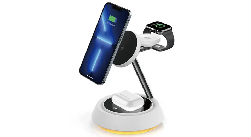 Беспроводное зарядное устройство Wiwu Power Air 3 in 1 Wireles Charger Wi-W002 (1)