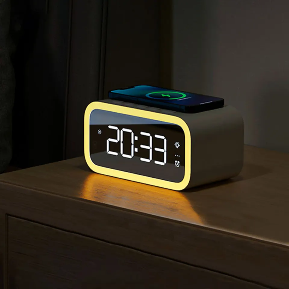 Часы с беспроводной зарядкой Wiwu Time Wireles Charger Wi-W015 (1)