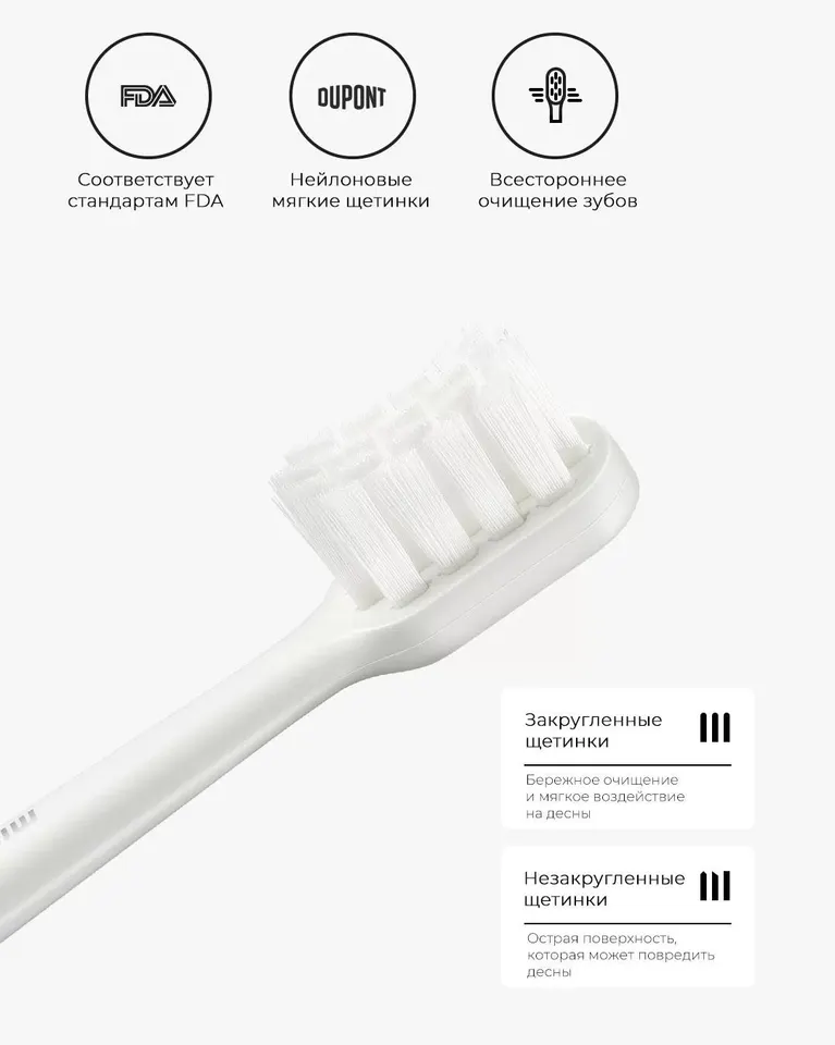 Электрическая зубная щетка Xiaomi Mijia T200 Electric Toothbrush (3)