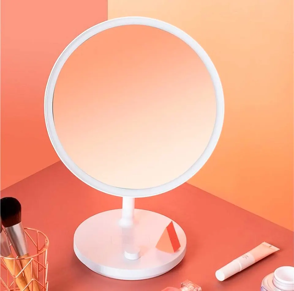 Зеркало для макияжа с LED-Подсветкой и часами Jordan Judy (3)