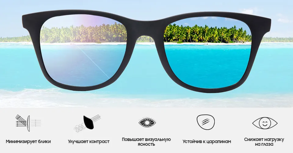 Солнцезащитные очки Xiaomi Polarized Square Sunglasses (2)