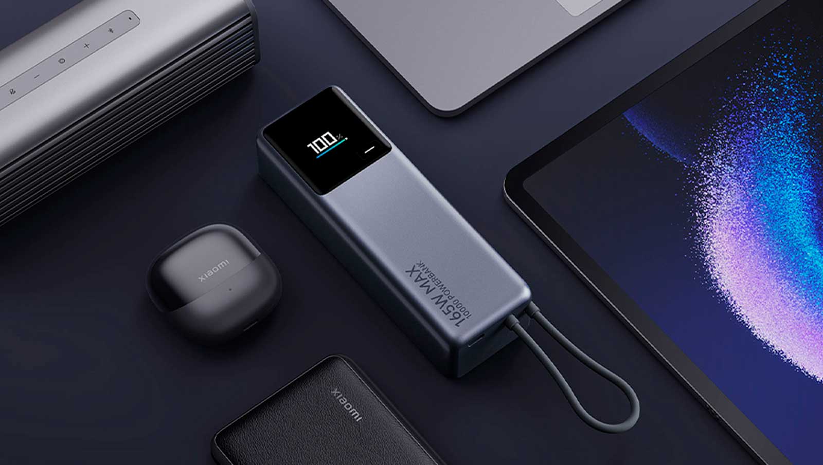 Внешний аккумулятор Xiaomi Power Bank Built-In Cable 165W (6)