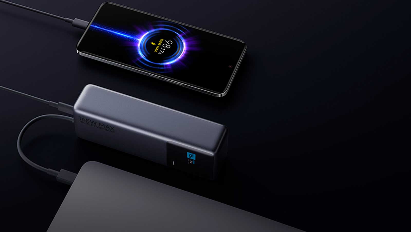 Внешний аккумулятор Xiaomi Power Bank Built-In Cable 165W (7)