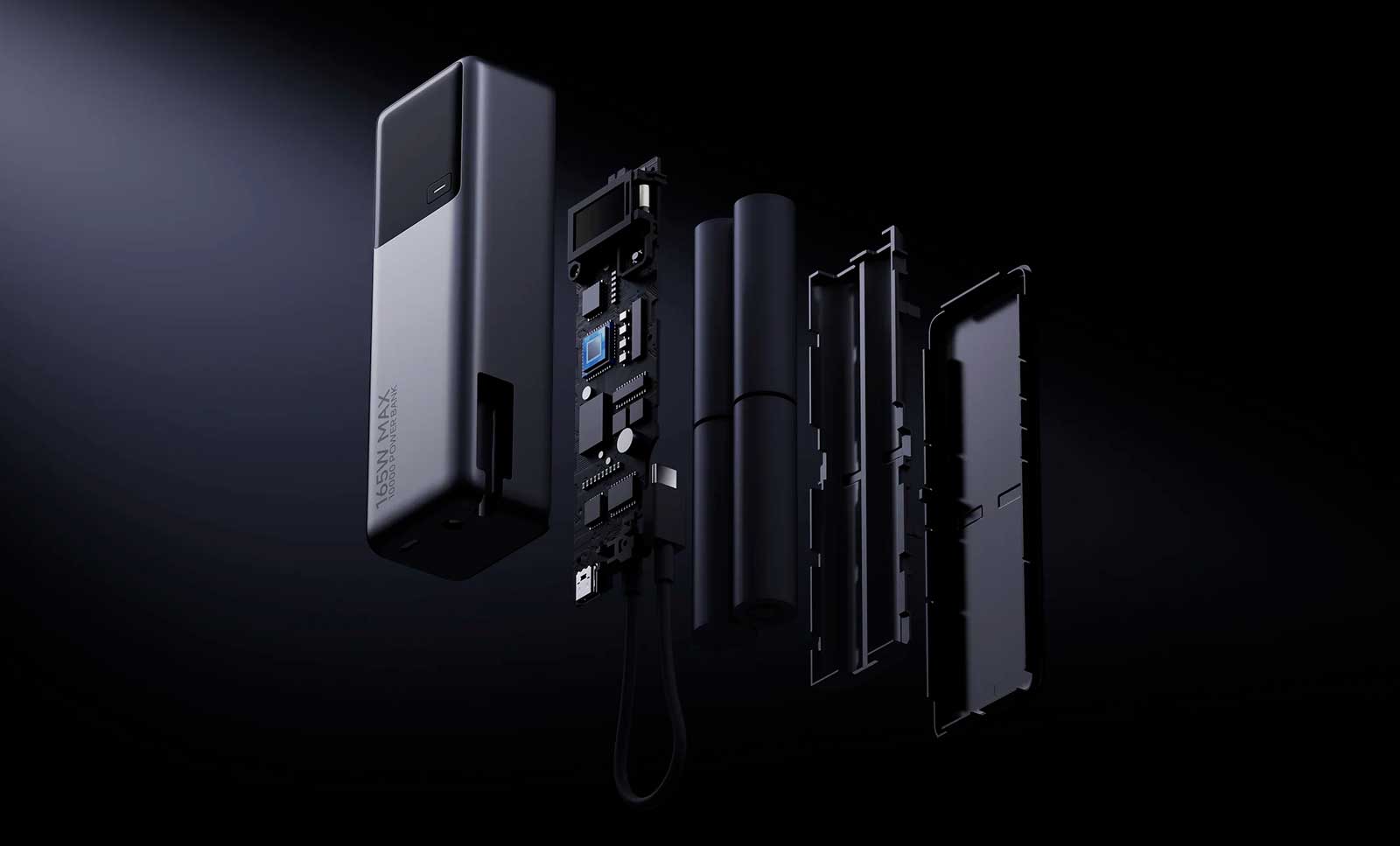 Внешний аккумулятор Xiaomi Power Bank Built-In Cable 165W (9)