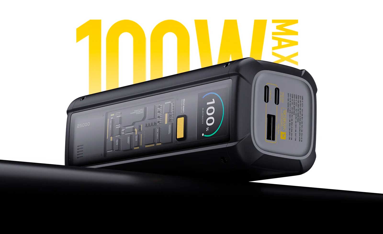 Внешний аккумулятор Xiaomi Power Bank 25000мАh 212Вт (10)