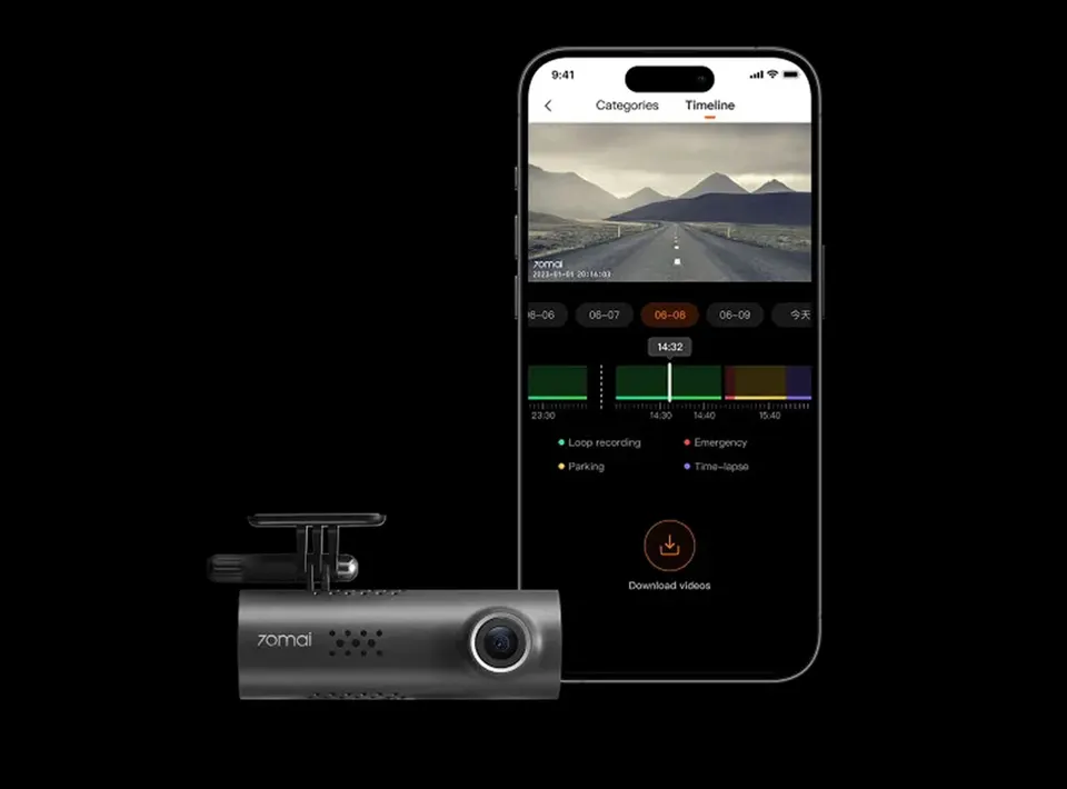 Видеорегистратор Xiaomi 70Mai Dash Cam 3 M200 (6)
