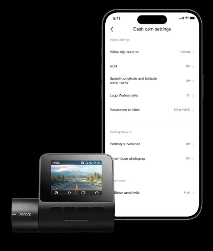 Видеорегистратор Xiaomi 70Mai Dash Cam (A200) (6)