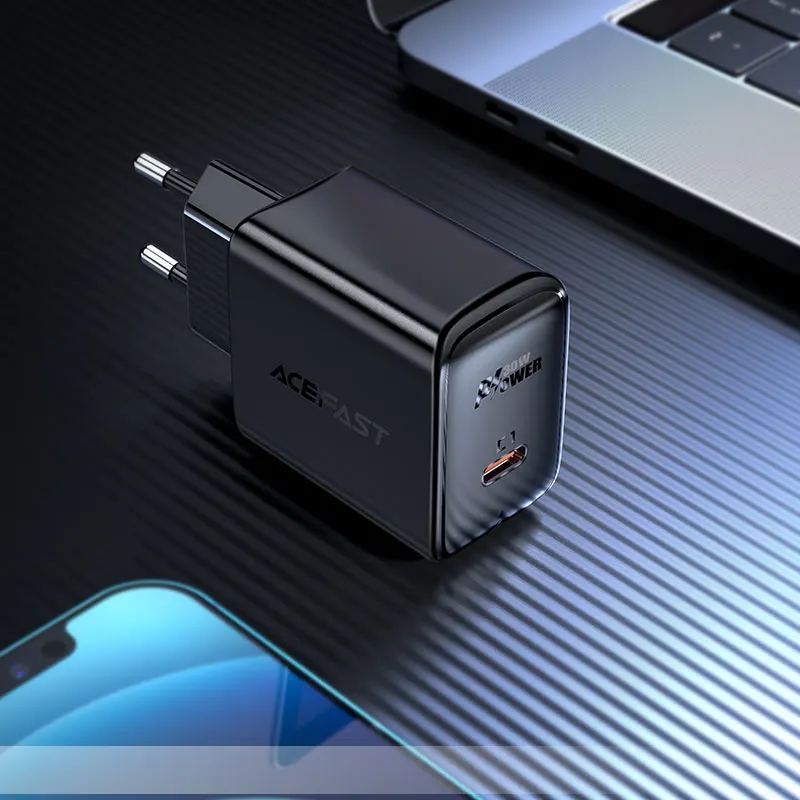 Зарядное устройство Acefast A21 PD30W GaN USB-C (2)