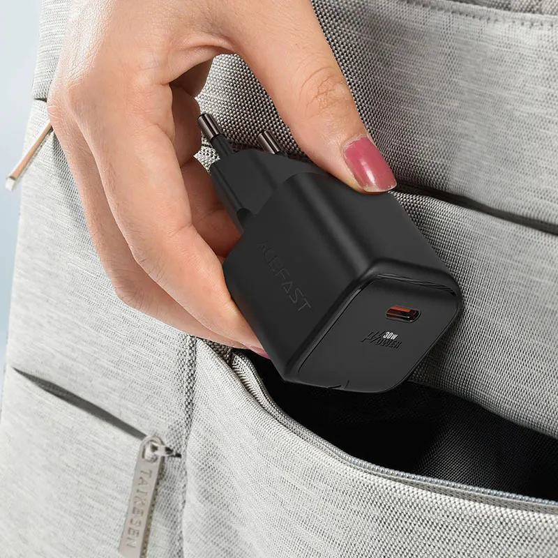 Зарядное устройство Acefast A77 mini PD30W GaN USB-C (2)
