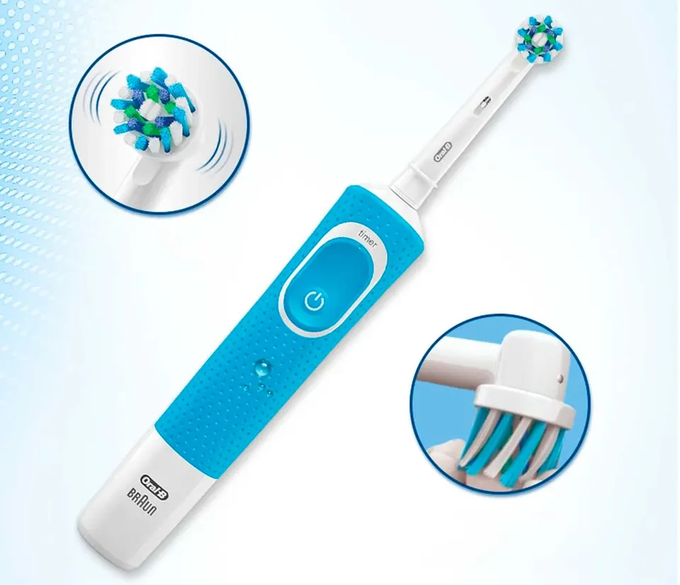 Электрическая зубная щётка Oral-B вращающаяся, с зарядной базой (D100) (3)