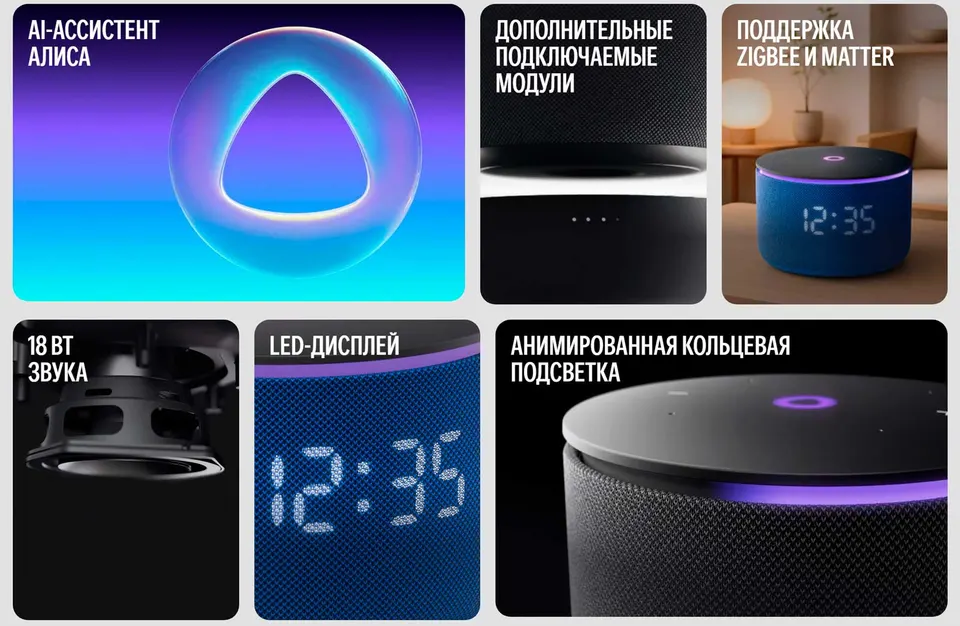 Умная колонка Яндекс Станция Мини 3 Про (2)