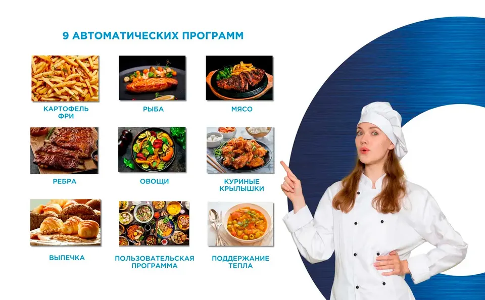 Аэрогриль Midea 8.5л (3)