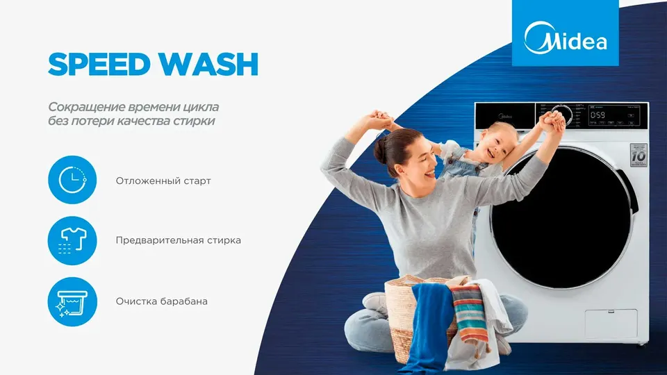 Стиральная машина 8kg Midea (MFA01W80B/T-C) (3)