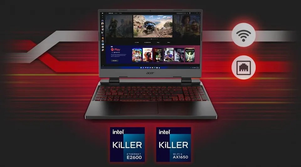 Ноутбук Acer Nitro 5 Gaming 15.6" Intel Core i7-12650H 12th Gen/ NVIDIA Geforce RTX4060 8GB (16+512GB SSD) Win 11 (12)