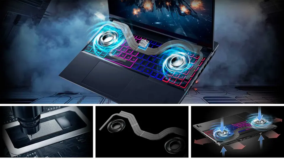 Ноутбук Acer Nitro V 16 AI ANV16-61-R0YW 16" WUXGA IPS 180Hz / AMD Ryzen AI 7 350 / NVIDIA GeForce RTX 5060 8GB (16GB + 1TB SSD) Win 11 (6)