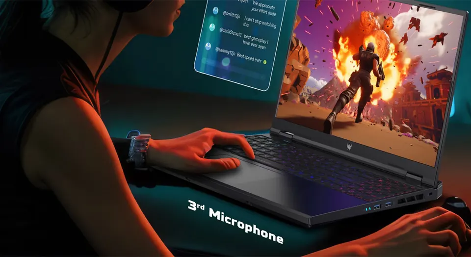 Ноутбук Acer Predator Helios Neo 16" WQXGA 240Hz Intel Core i9-14900HX 14th Gen/ Nvidia Geforce RTX4060 8GB (32GB+1TB SSD) 4-Zone RGB, Win11 (9)