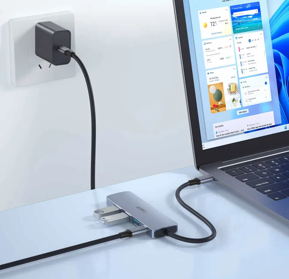 Адаптер-переходник Wiwu Alpha 5 in 1 USB-C Hub A541BC (1)
