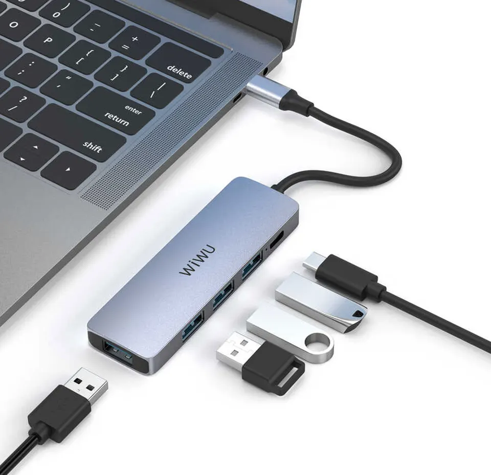 Адаптер-переходник Wiwu Alpha 5 in 1 USB-C Hub A541BC (2)
