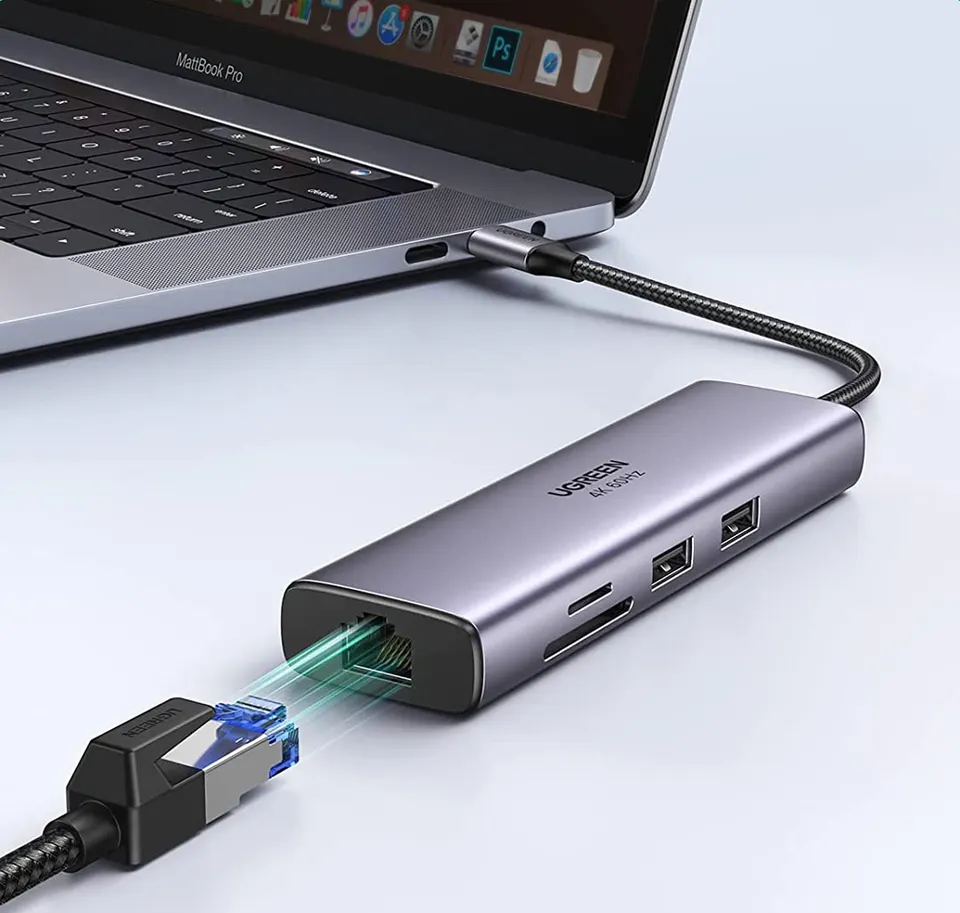 Универсальный адаптер UGreen Dock Adapter 7 в 1 4K (CM512/60515) (2)