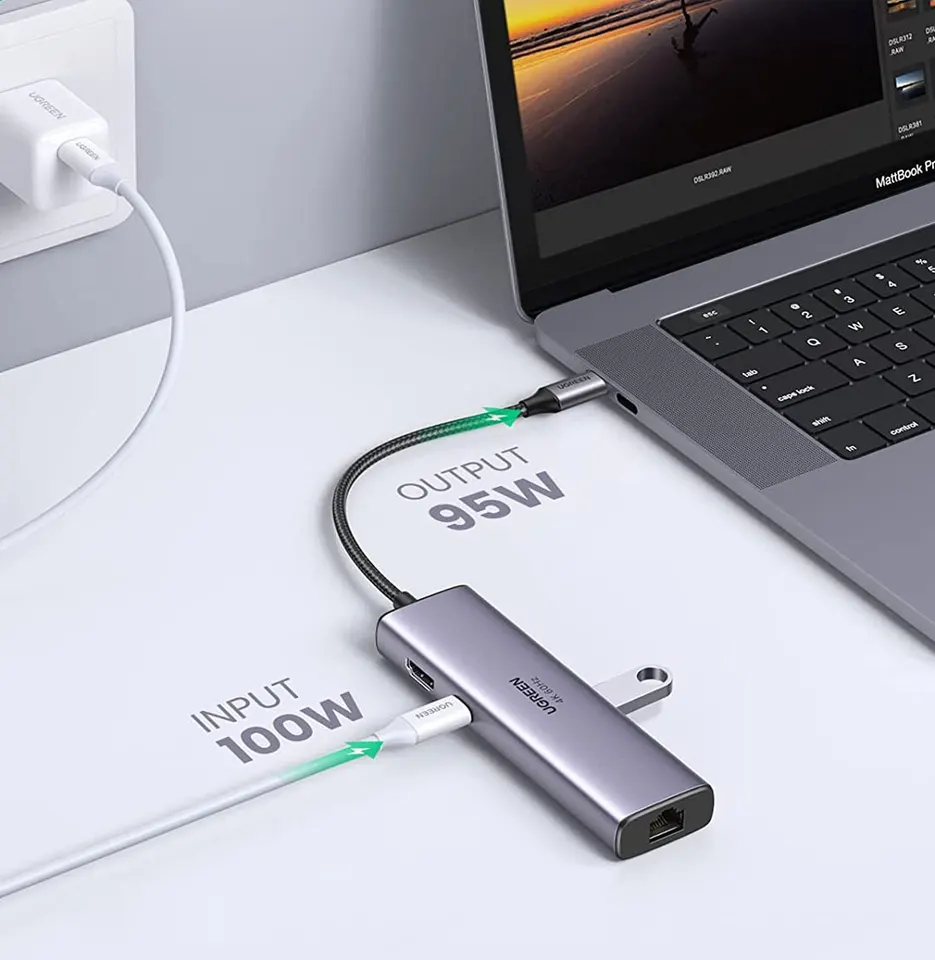 Универсальный адаптер UGreen Dock Adapter 7 в 1 4K (CM512/60515) (4)