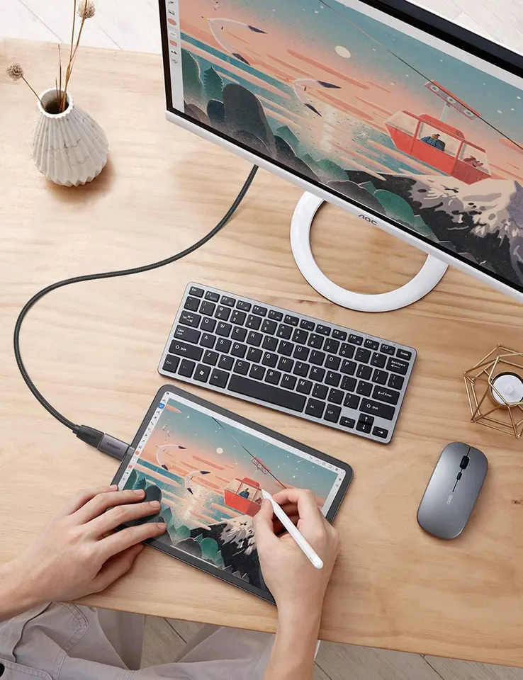 Адаптер Ugreen USB-C Male to HDMI Female Adapter (70450) (4)
