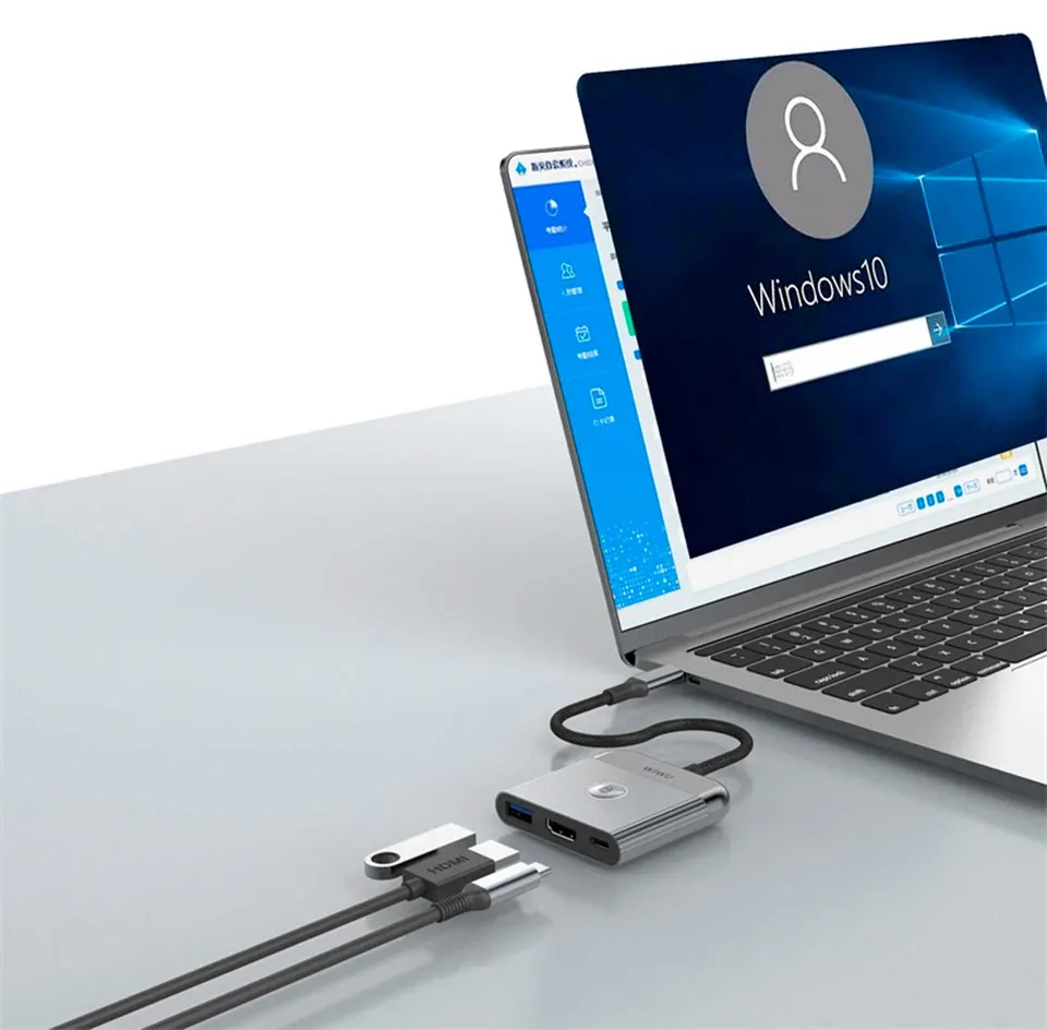 Адаптер-переходник Wiwu Wi-HB002 Traveling 3in1 USB C hub (1)