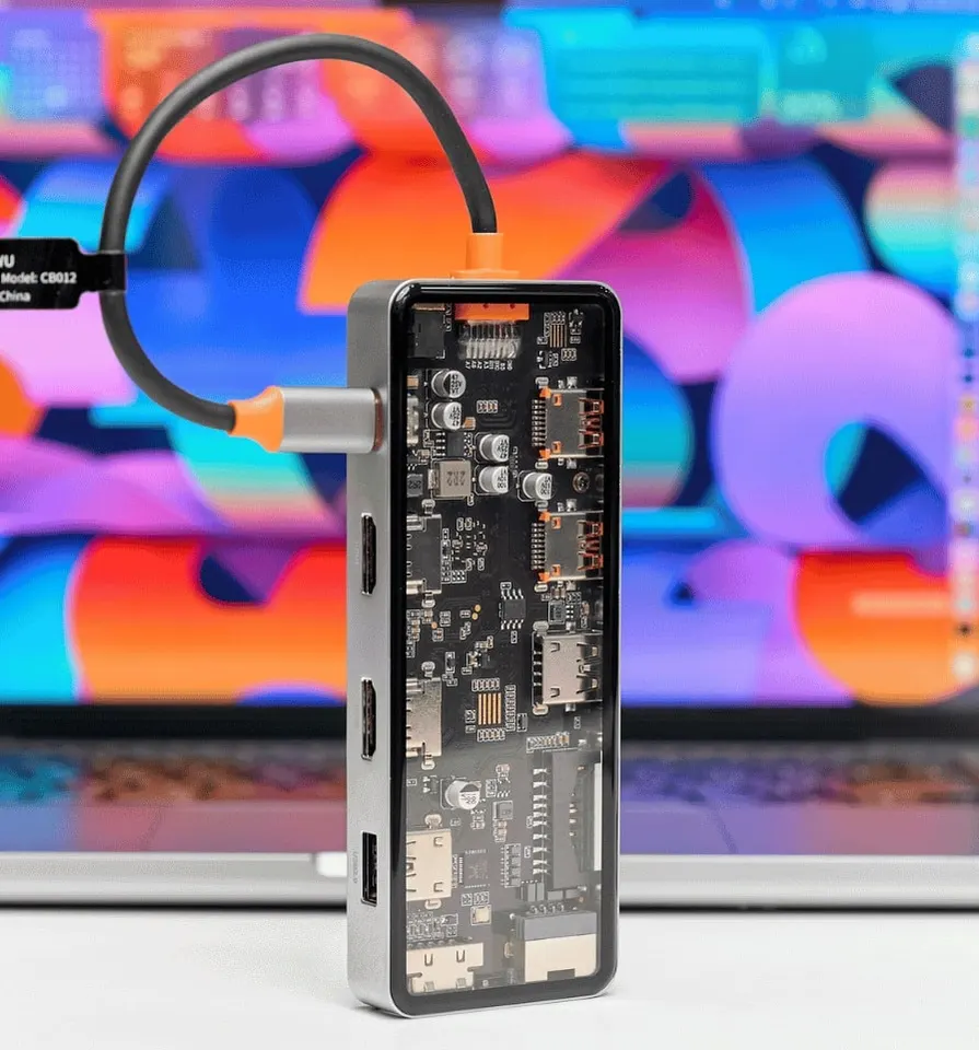 Адаптер-переходник Wiwu Cyber Hub 12 in 1 USB-C Hub (4)
