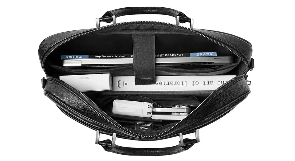 Сумка для ноутбука WIwu Master Fingerprint Lock Brief Case 16 (2)