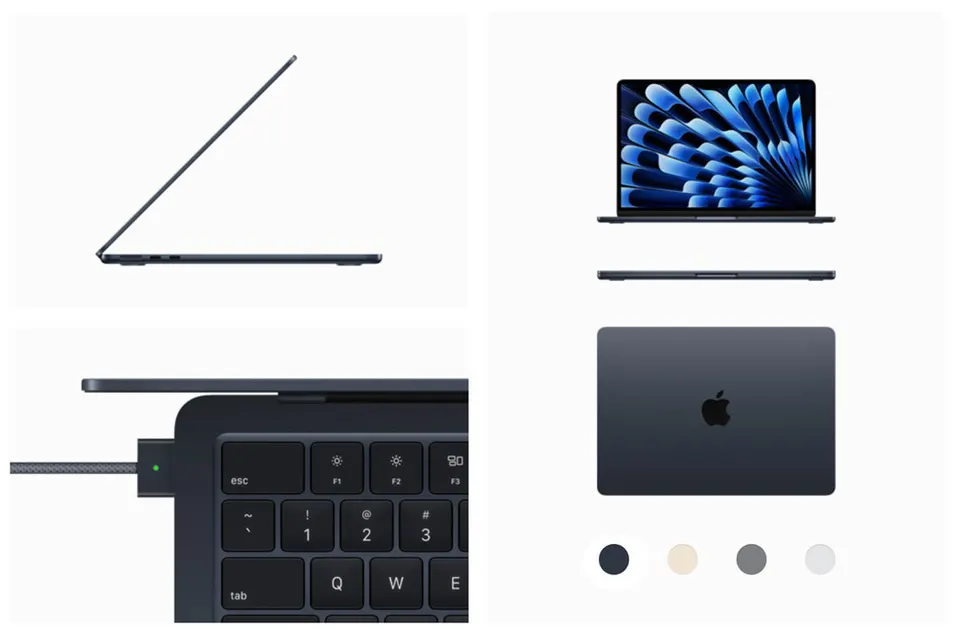 Ноутбук Apple MacBook Air 13" 2024 M3 8‑core CPU/10‑core GPU (16GB+512GB SSD) (4)
