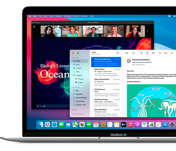 Ноутбук Apple MacBook Air 13.3" 2020 Apple M1 (8+256GB SSD) (8)