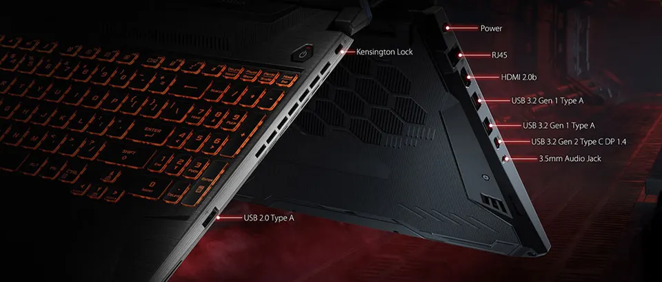 Ноутбук ASUS TUF Gaming 16" AMD Ryzen 7-7445HS / NVIDIA GeForce RTX 4050 6GB (16GB + 512GB SSD) DOS (10)