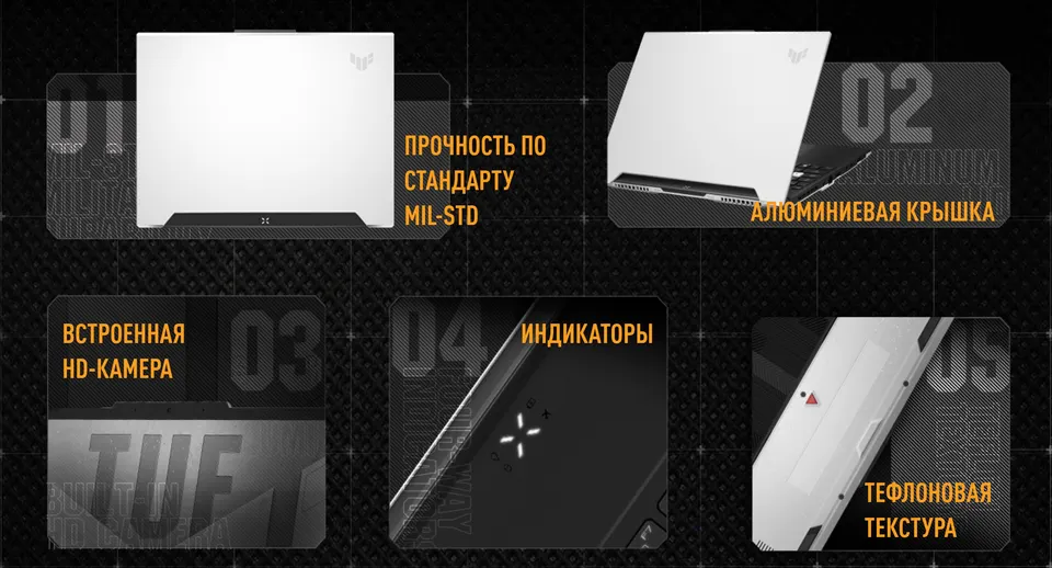 Ноутбук ASUS TUF Gaming 15.6" 144Hz Intel Core i5-12500H 12th Gen/ Nvidia Geforce RTX 3050 4GB (16+512GB SSD) (2)