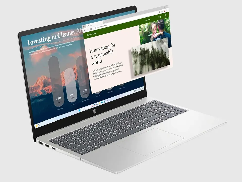 Ноутбук HP 15 15.6” FHD IPS Touch AMD Ryzen 5 7520U / AMD Radeon Graphics (8GB + 512GB SSD) Win11, ENG KB (3)