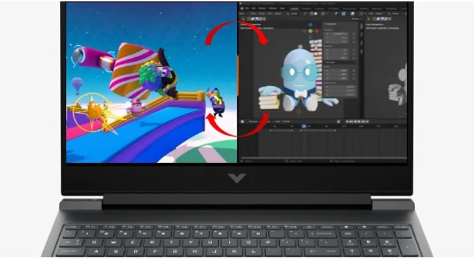 Ноутбук HP Victus Gaming 15.6" IPS 144Hz (300nits) Intel Core i7-13620H 13th Gen / NVIDIA GeForce RTX 5060 8GB (16GB + 1TB SSD) / Win11 (5)