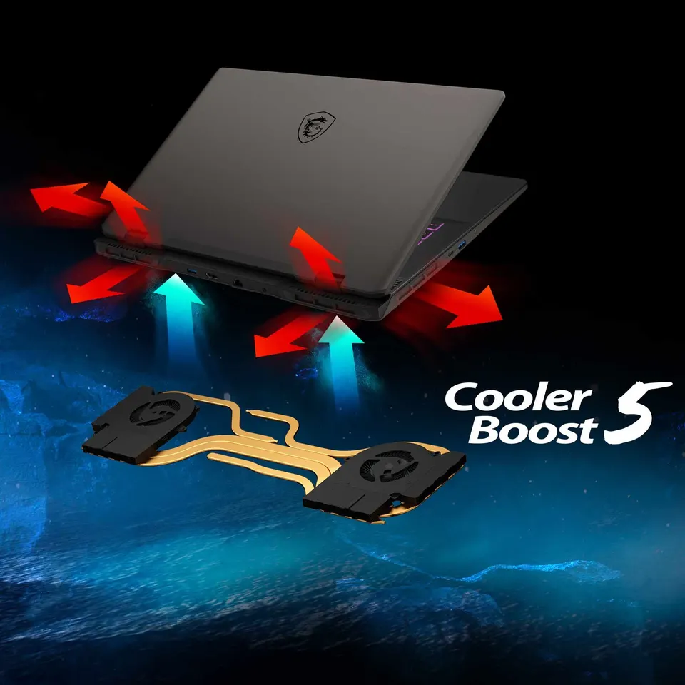 Ноутбук MSI Sword 16 HX Gaming 2024 16" 144Hz i7-14650HX 14th Gen/ Nvidia Geforce RTX 4060 8GB (16GB+1TB SSD) WIN11 (6)