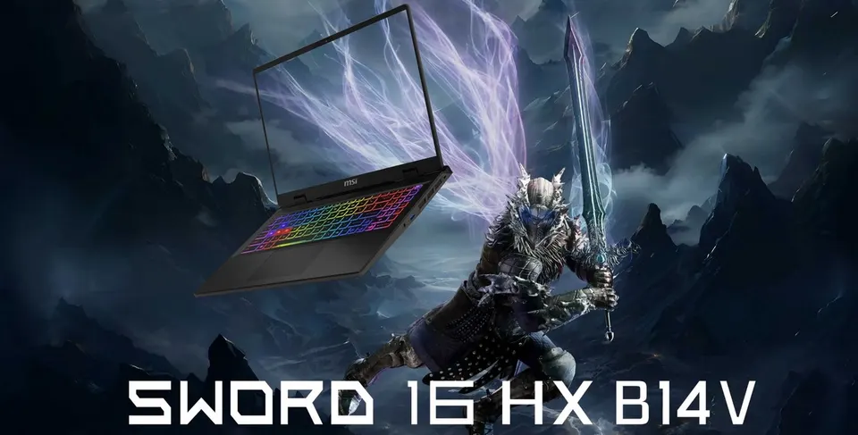 Ноутбук MSI Sword 16 HX Gaming 2024 16" 144Hz i7-14650HX 14th Gen/ Nvidia Geforce RTX 4060 8GB (16GB+1TB SSD) WIN11 (1)