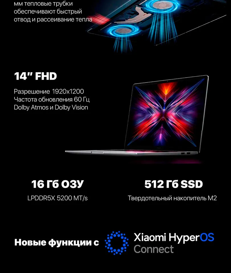 Ноутбук Redmi Book 14 2025 AMD Ryzen 5 7535H/ AMD Radeon 660M (16GB+512GB SSD) (3)