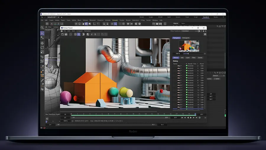 Ноутбук Xiaomi RedmiBook Pro 14 2.8k 120Hz 2024 Intel Core Ultra 5 125H/ Intel Arc Graphics (16GB+512GB SSD) (7)