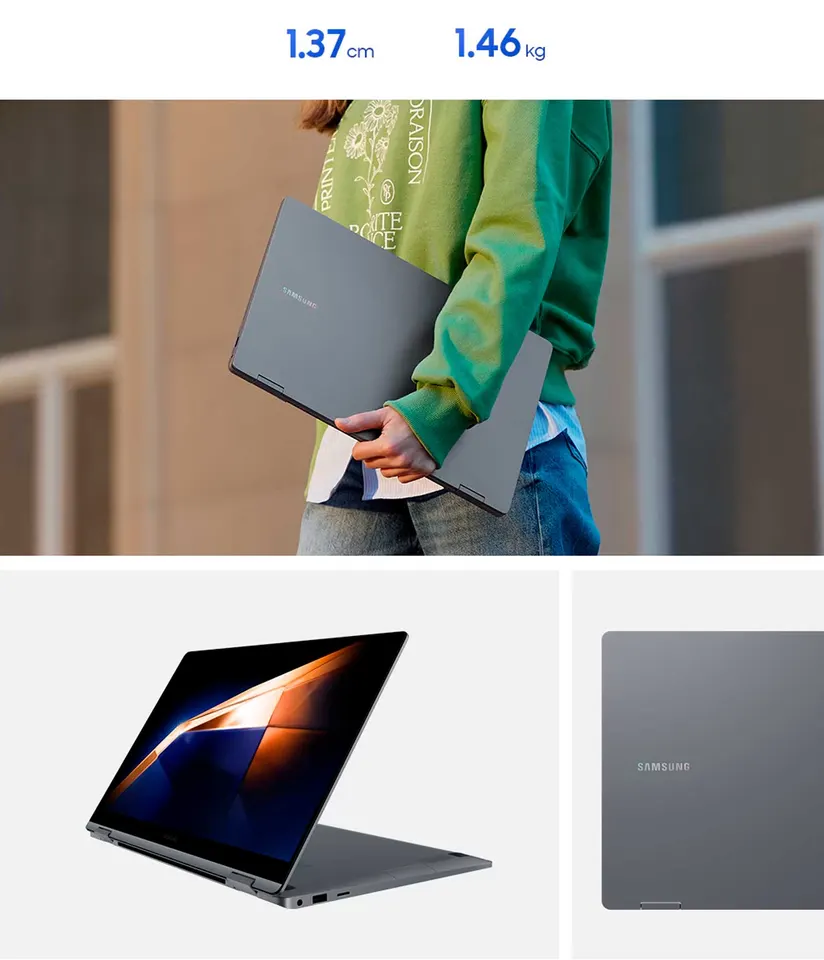 Ноутбук Samsung Galaxy Book 4 AMOLED X360 Touch 15.6" Intel Core 7 150U/ Intel Graphics (16GB+512GB SSD) Win11 (2)