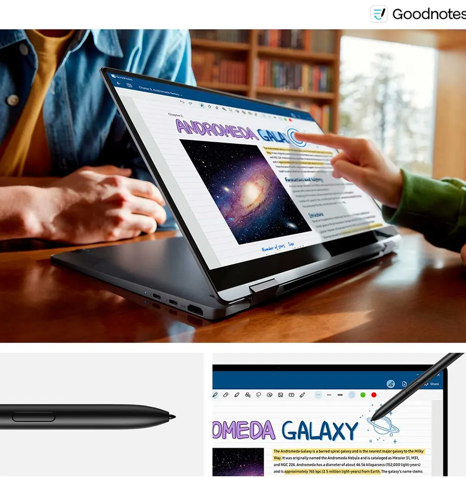 Ноутбук Samsung Galaxy Book 4 AMOLED X360 Touch 15.6" Intel Core 7 150U/ Intel Graphics (16GB+512GB SSD) Win11 (4)