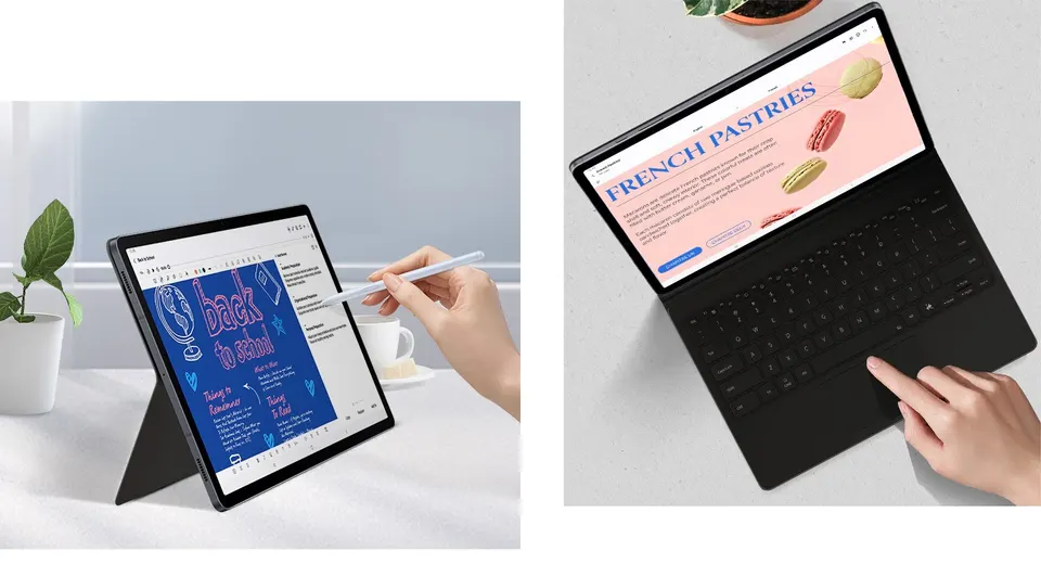 Чехол клавиатура Samsung Galaxy Tab S10 Plus Book Cover AI Keyboard with Mouse Pad (4)